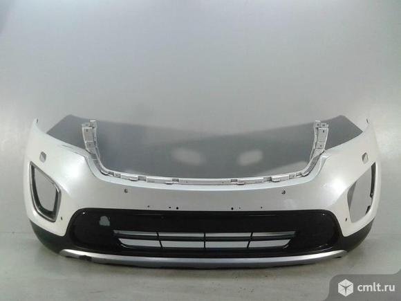 Бампер передний + спойлер + решетка + накладка KIA SORENTO PRIME 14- б/у 86511C5040 86512C5010 86565. Фото 1.