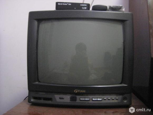 Телевизор кинескопный цв. Funai TV-1400T MK8. Фото 1.