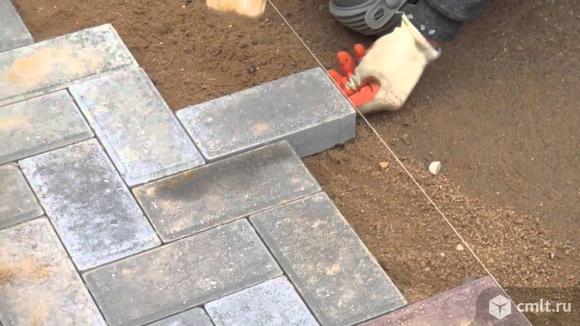 Укладка тротуарной плитки различной сложности в Воронеже и области. Фото 1.