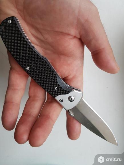 Нож складной Kizlyar Supreme Prime D2 Satin Carbon. Фото 5.