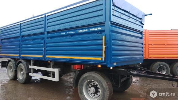 прицеп зерновоз бортовой18 тонн 34 куба зерновоз трехостный