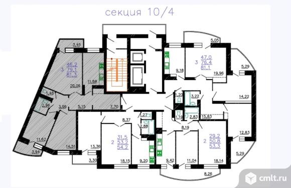 Планировки квартир олимпийская 3-комнатная квартира 81 кв.м - Воронеж - Доска объявлений Камелот