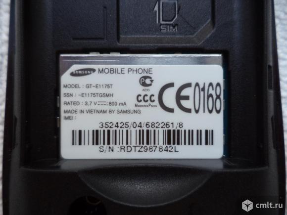 Телефон Samsung GT-E1175T комплект. Фото 8.