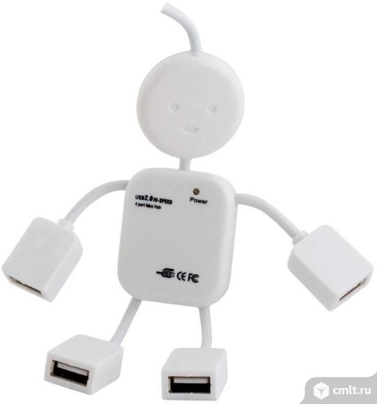 Разветвитель (концентратор) usb на 4 порта USB нов. Фото 1.