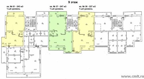 планировка 9 этажа дома
