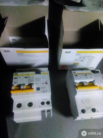 Дифавтоматы 16А, 25А, 40А. Фото 1.