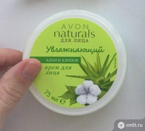 AVON Naturals "Алоэ и хлопок" увлажняющий крем для лица. Фото 1.