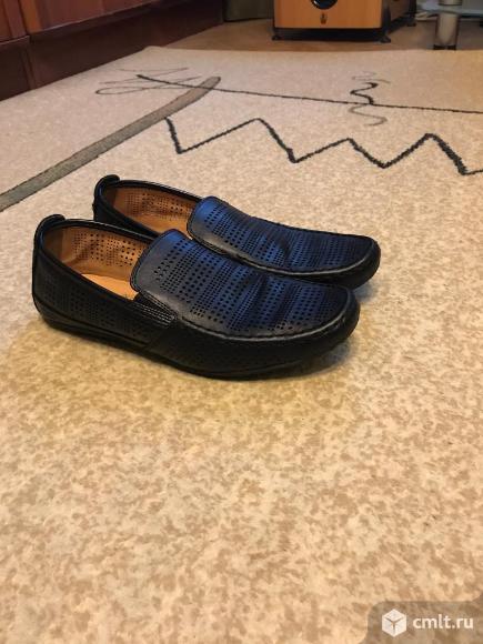 Мокасины кожаные на мальчика. Фото 1.