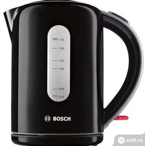 Новый, гарантия электрочайник Bosch TWK7603 черный. Фото 1.