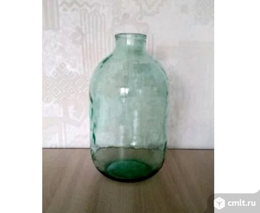 Банка стеклянная 10 л с широким горлышком. Фото 1.