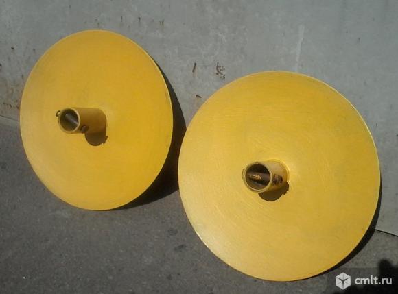 Защитные диски на фрезы для культиватора диаметром 300 мм, посадка на вал диаметром 34 мм. – 2 шт.. Фото 1.