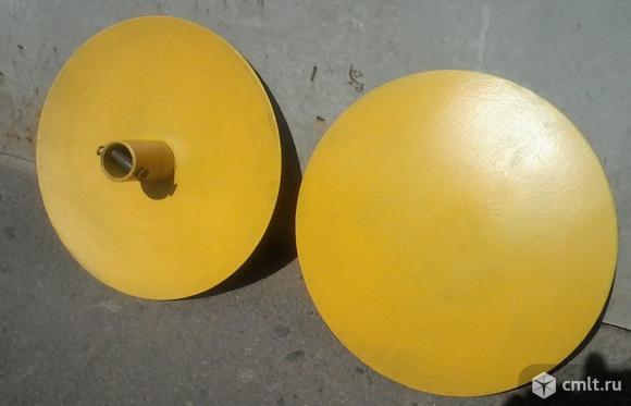 Защитные диски на фрезы для культиватора диаметром 300 мм, посадка на вал диаметром 34 мм. – 2 шт.. Фото 2.