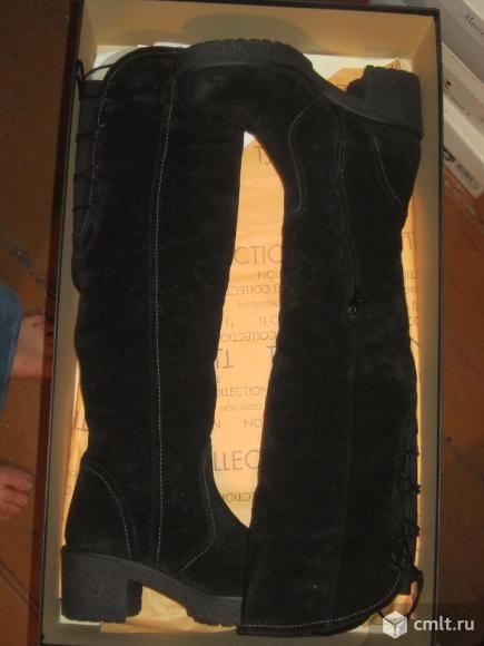 Новые Честер зимние высокие сапоги замшевые. Фото 4.