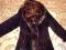 Шуба мутоновая женская, вишнево-черная, р. 48, б/у, 4.5 тыс. Фото 1.