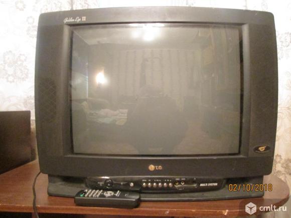 Телевизор кинескопный цв. LG. Фото 1.