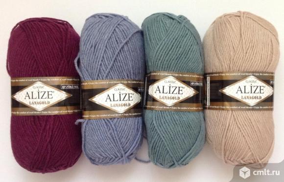Пряжа Ализе Ланаголд полушерстяная. Фото 1.