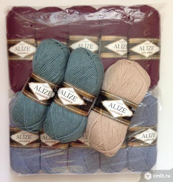Пряжа Ализе Ланаголд полушерстяная. Фото 2.