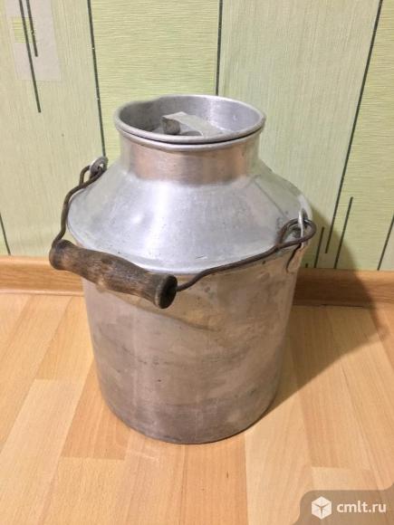 Продам бидон алюминиевый на 10 л, качественный пищевой алюминий времен СССР. Фото 1.