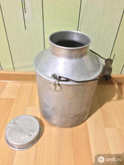 Продам бидон алюминиевый на 10 л, качественный пищевой алюминий времен СССР. Фото 2.