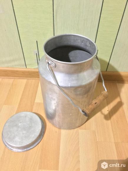 Бидон алюминиевый на 7 л,пищевой алюминий СССР. Фото 2.