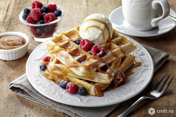 Бельгийские вафли, ресторан быстрого питания. Фото 2.