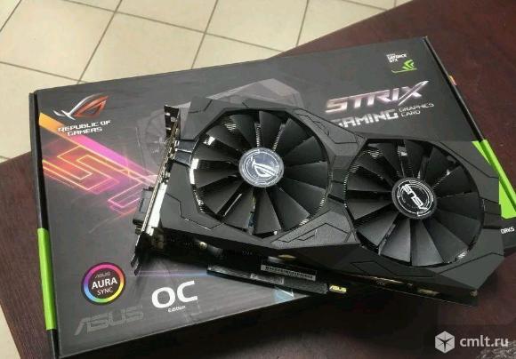 Asus strix GeForce GTX1050Ti. Фото 1.