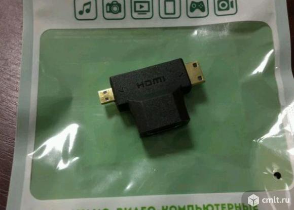 Переходник hdmi - microhdmi + minihdmi. Фото 1.