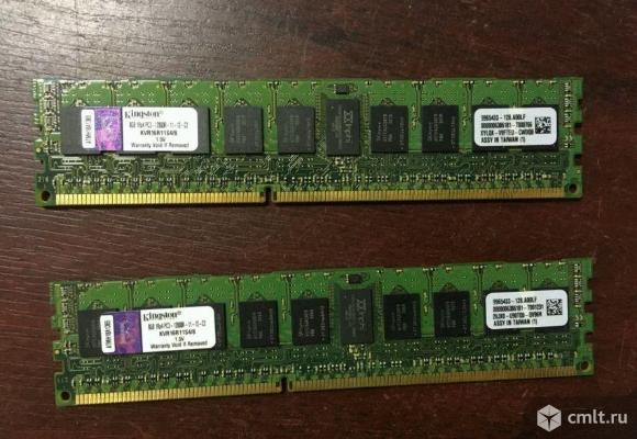 DDR3 ECC REG память 8GB 1600мгц Kingston. Фото 1.