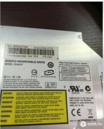 Интерфейс IDE DS-8A1P внутренний DVD-RW на ноутбук. Фото 1.