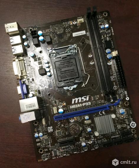 1150 плата MSI H81M-P33. Фото 1.