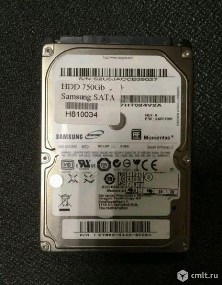 750Gb Жесткий диск на ноутбук. Фото 1.