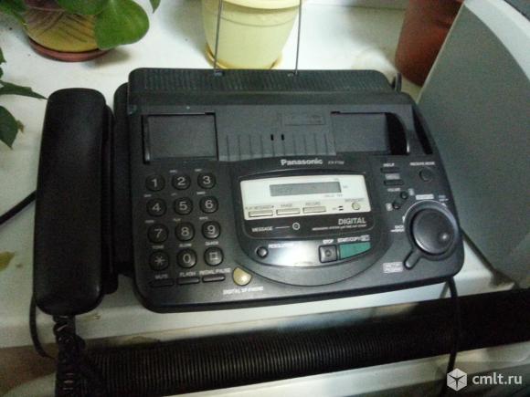 Факс Panasonic черный с автоответчиком. Фото 1.