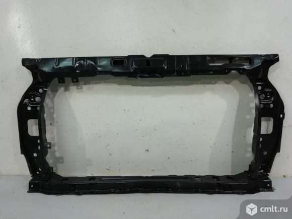 Панель передняя телевизор HYUNDAI SOLARIS 11-17 б/у 641014L001 641014L000 4*. Фото 1.