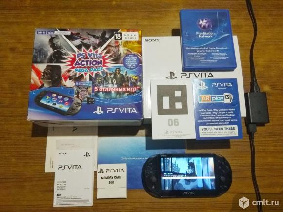 PS VITA Slim (полный комплект) + игры. Фото 1.