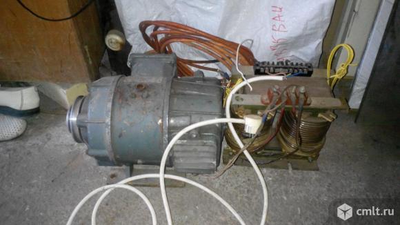 Двигатель щеточный пост.тока, 75в, 1.4 квт, 34 кг в комплекте с вып. мостом и трансформатором. Фото 1.