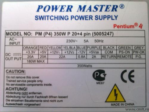 Power supply p4 350w схема