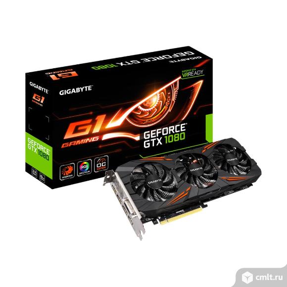 Видеокарта gigabyte GeForce GTX 1080 G1 gaming. Фото 1.