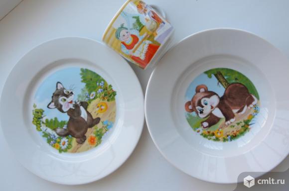 Разные набор посуды детский  Вербилки Дулево. Новый. Фото 1.