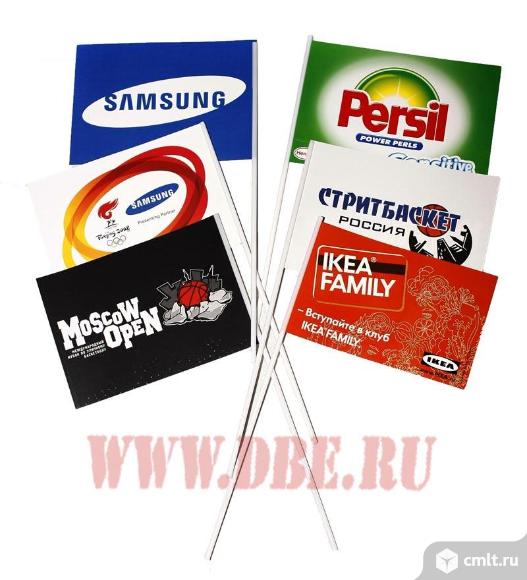 Трубочки, палочки для бумажных флажков. Фото 1.