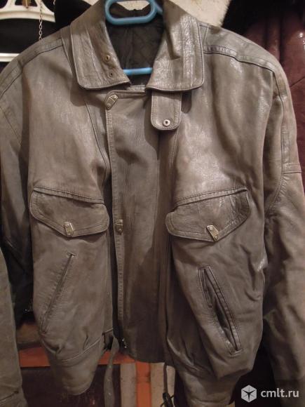 Куртка мужская, натуральная кожа. Б/у. Размер 52. Турция. Фото 1.
