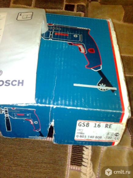 Дрель ударная BOSCH Новая. С хранения.  BOSCH GSB 16RE.. Фото 3.