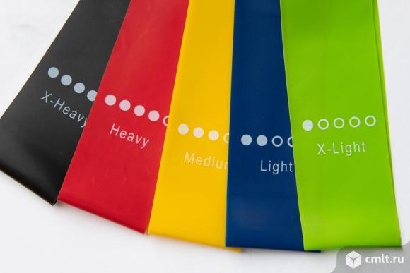 Фитнес резинки набор 5 шт., чехол. Фото 1.