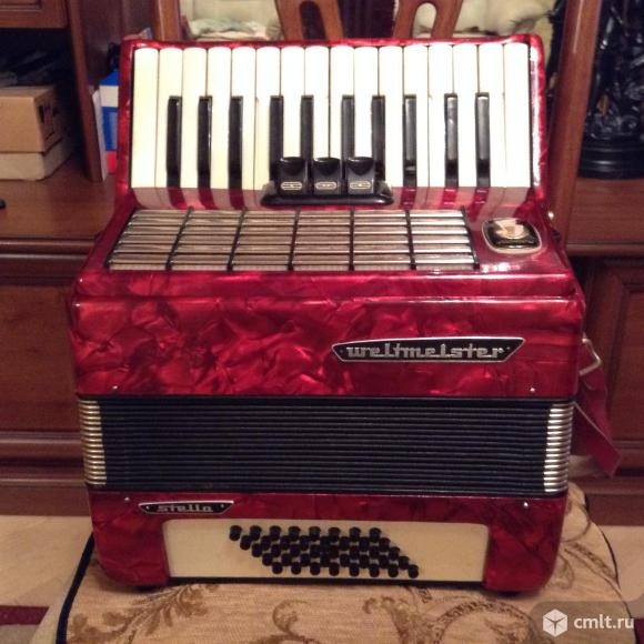 Немецкий аккордеон "Вельтмайстер"  Stella 2/4 новый.. Фото 1.