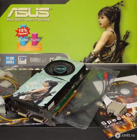 Видеокарта ASUS GeForce 9800 TOP. Фото 1.