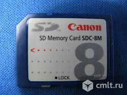 Canon SD Memory Card SDC-8M Made in Japan 8MB(сделано в Японии). Фото 1.
