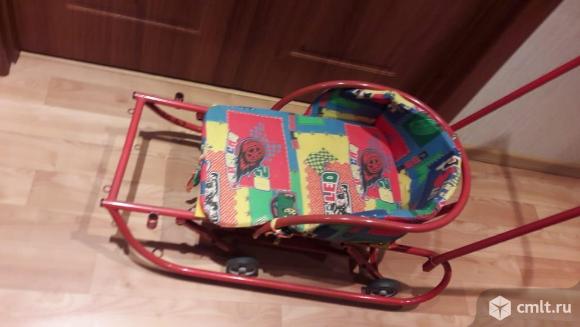 Продам детские санки с колесиками.. Фото 2.