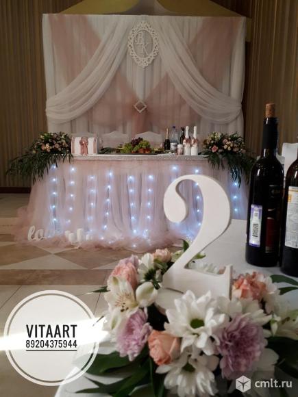 Оформление зала на свадьбу. Фото 6.