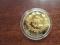 Монета покрытая золотом 999 пробы. Фото 2.