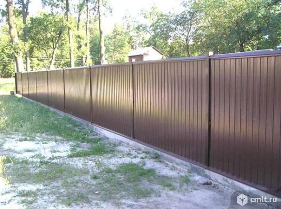 Забор секционный. Фото 1.