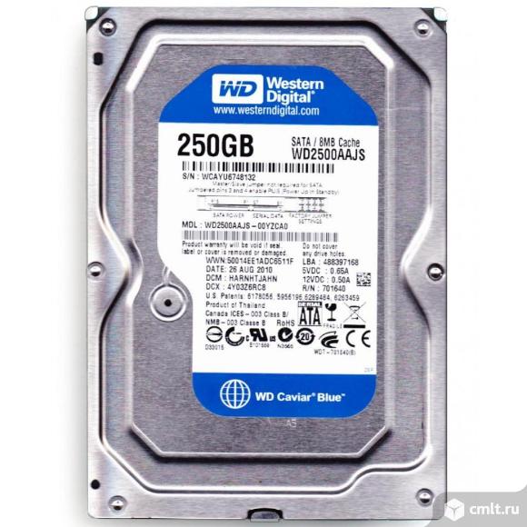 Жесткий диск WD2500aajs 250Gb. Фото 1.